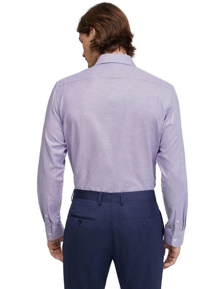 Islington Dobby Shirt in Lilac