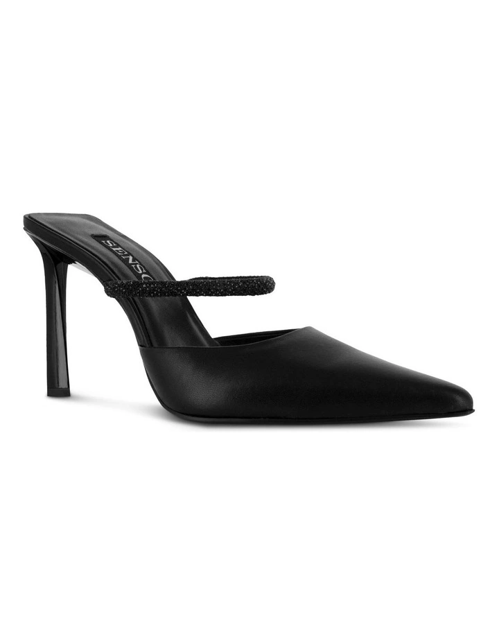 Odessy II Heeled Mules in Black