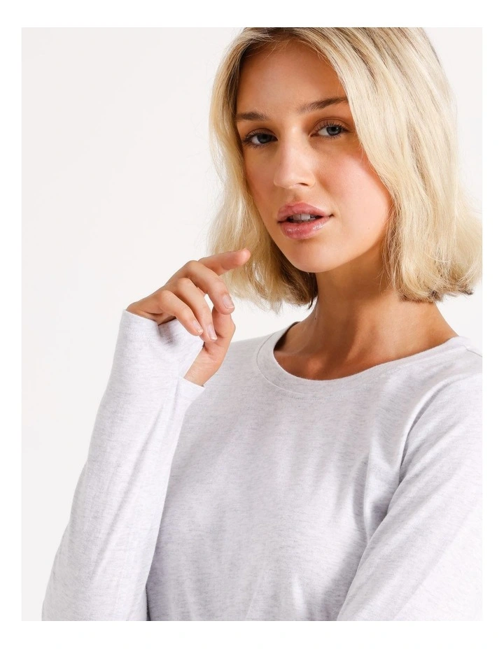 Long Sleeve Tee in Grey
