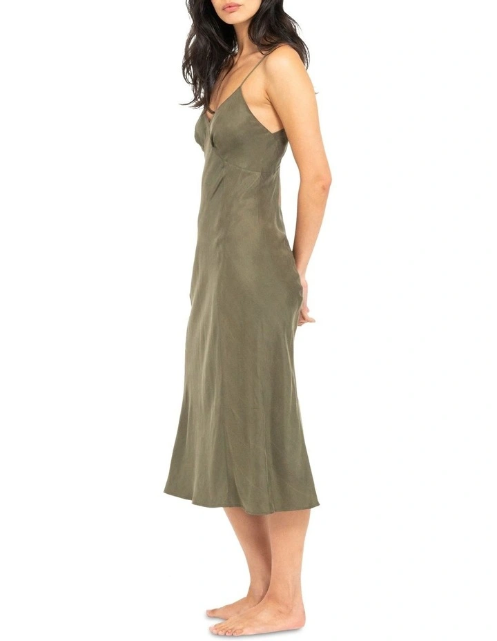 Chelsea Slip Dress in Green