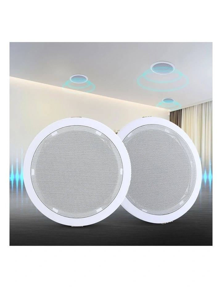Ceiling Speakers 2 x 6"inch in White