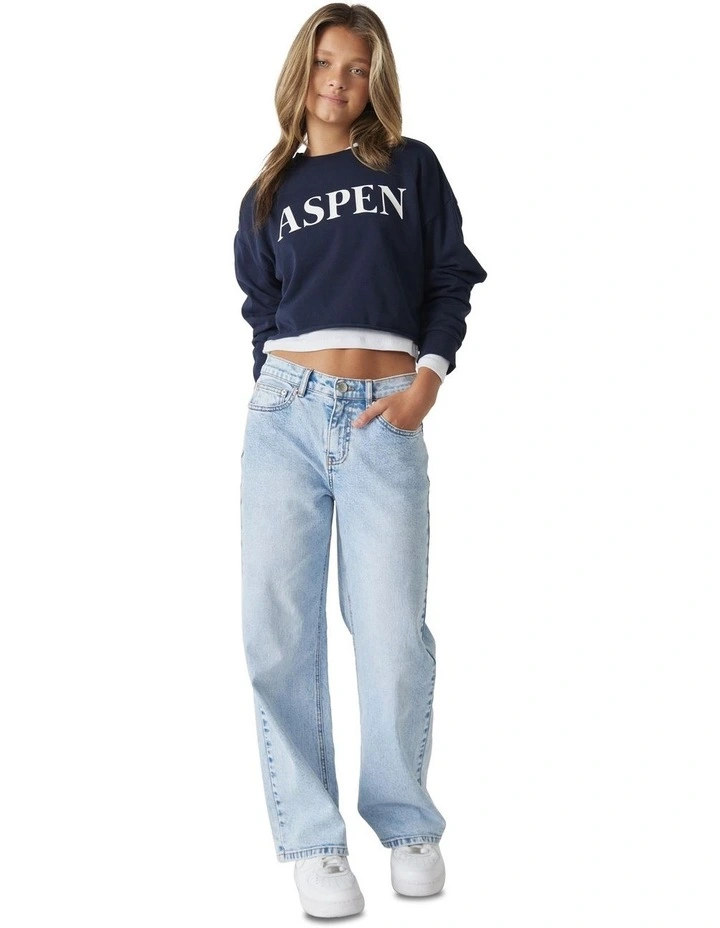 Aspen Rugby Tee in Navy