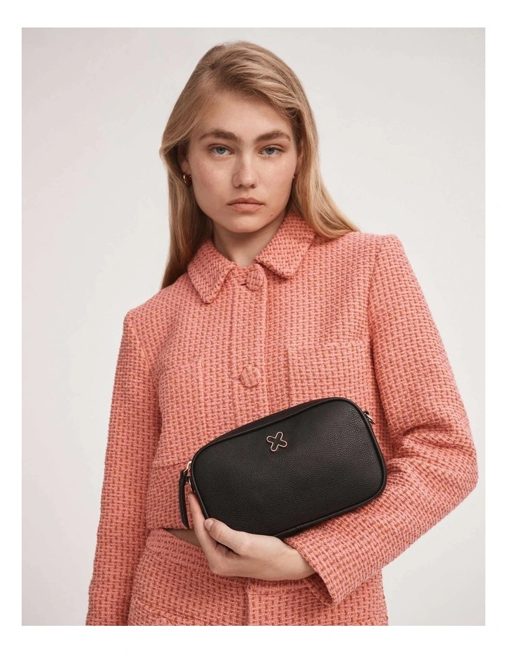 Hendrix Pouch in Black Rose Gold