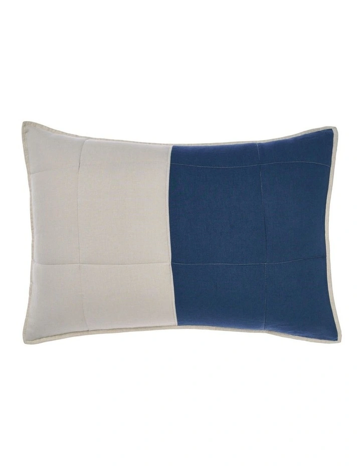 Nimes Patchwork Standard Sham Set in Navy
