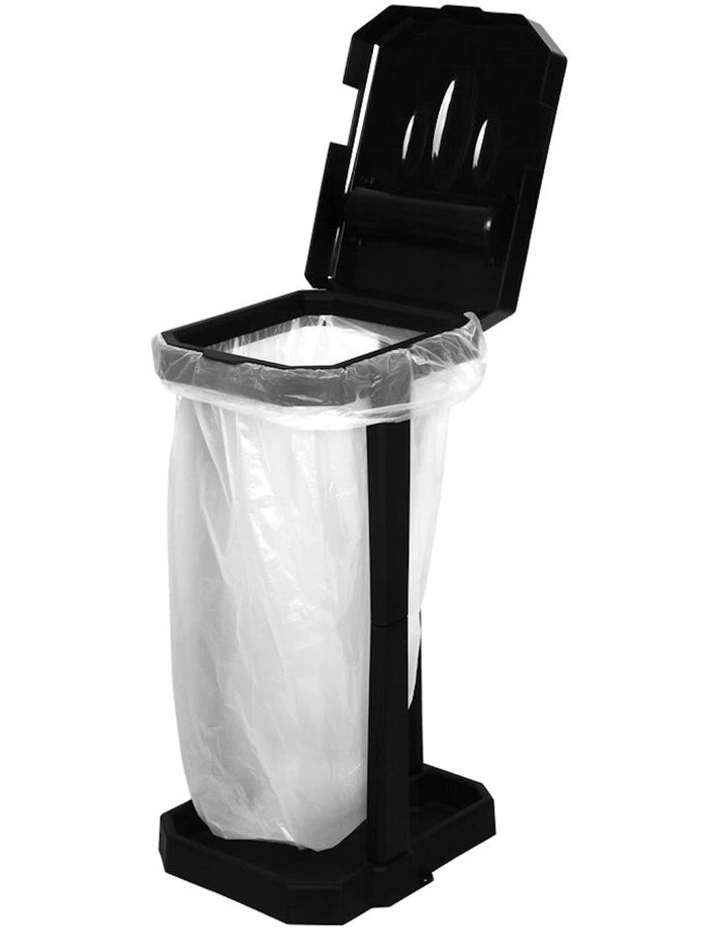 Collapsible Caravan Rubbish Bin and Trash 7 Bags in Black