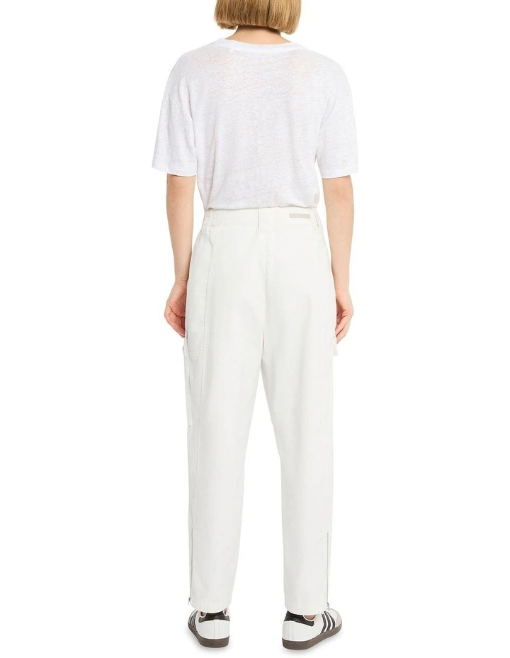 Dream Team Cargo Pant in White