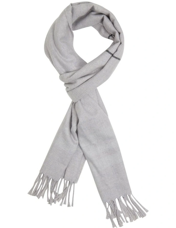 Clint Check Scarf in Grey