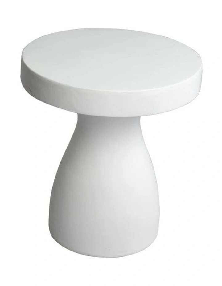 Terrazzo Minimalist Side Coffee Tables 50cm in White