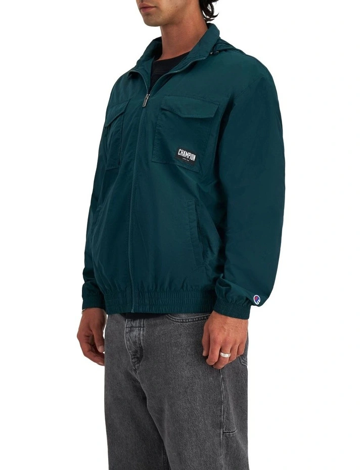 Rochester Nylon Jacket in Cotton Forest Gem