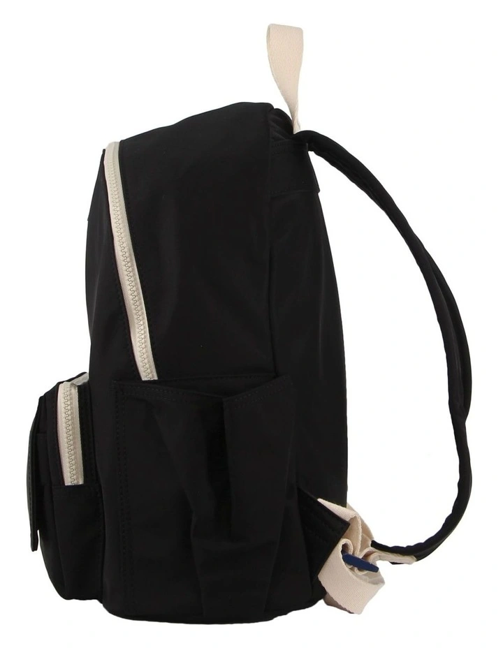 Nylon Travel Backpack in Black