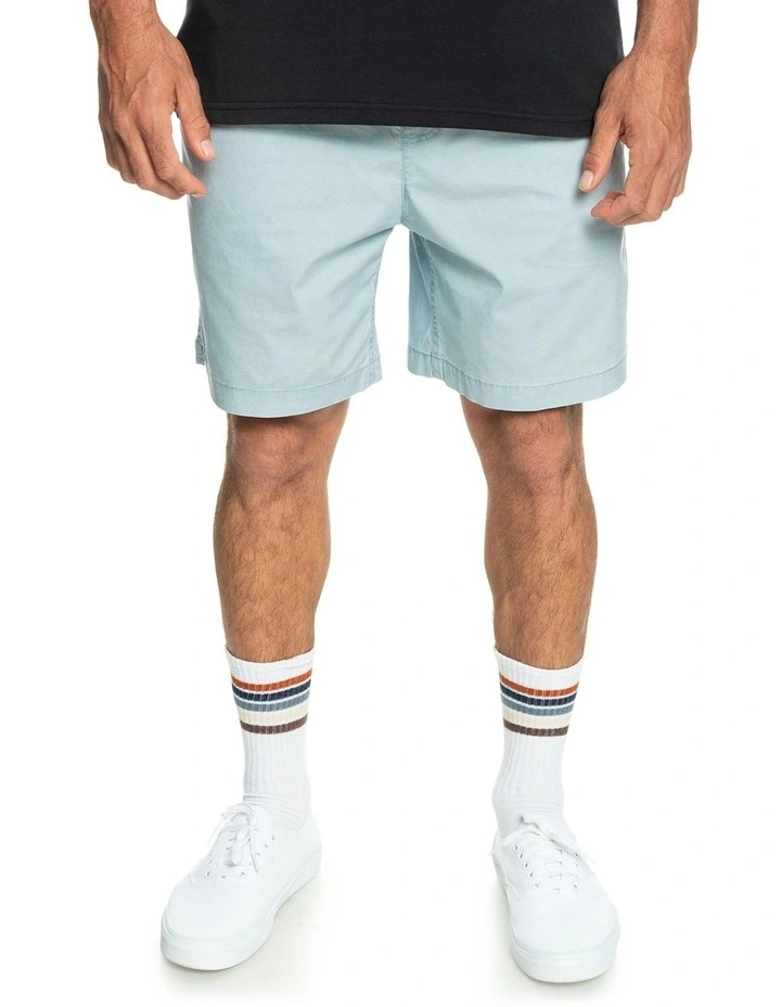 Taxer Elasticated Shorts in Blue