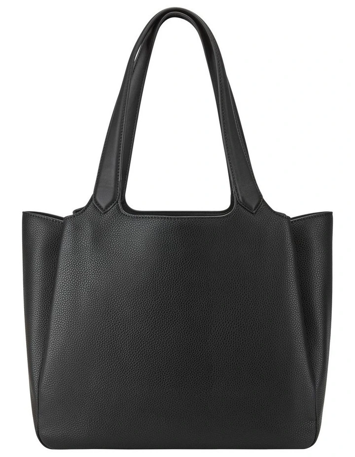Emmaline Jet Set Shopper Handbag in Black