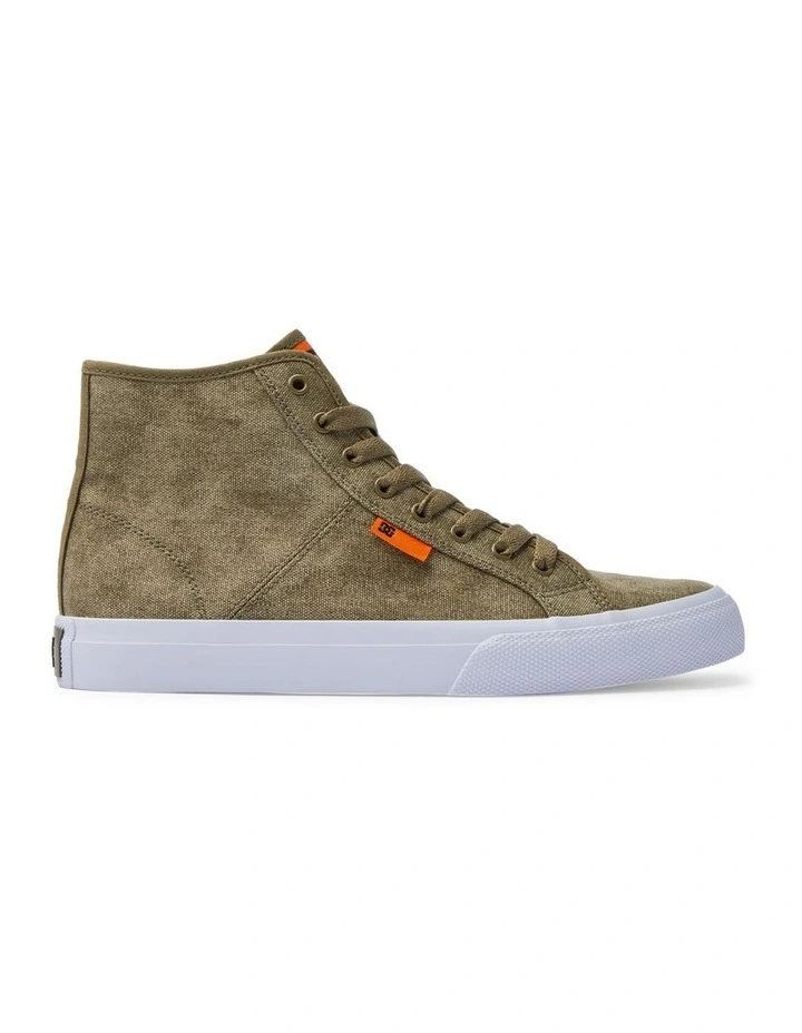 Manual Hi Textile High-Top Shoes in Green