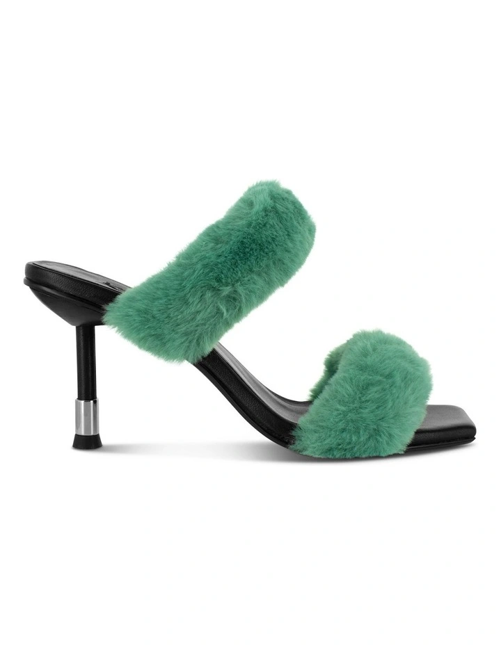 Quisha Heeled Sandals in Green