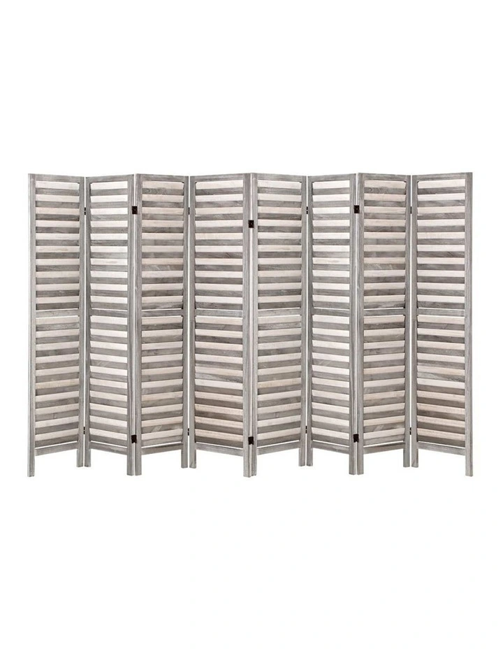 Louver Artiss 8 Panel Room Divider Screen 326x170cm in Grey