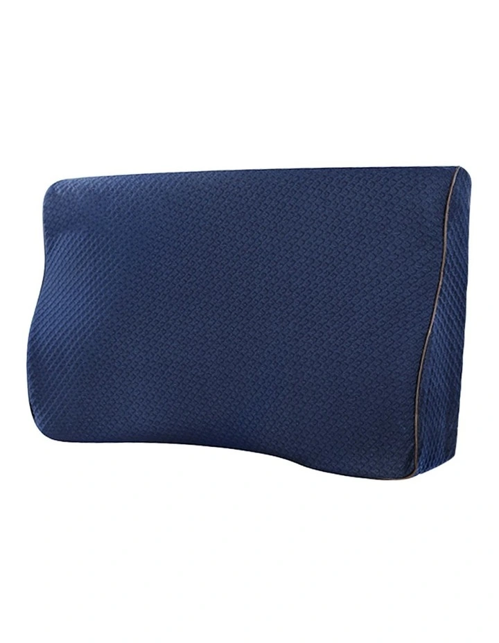 Memory Foam Contour Pillow in Navy