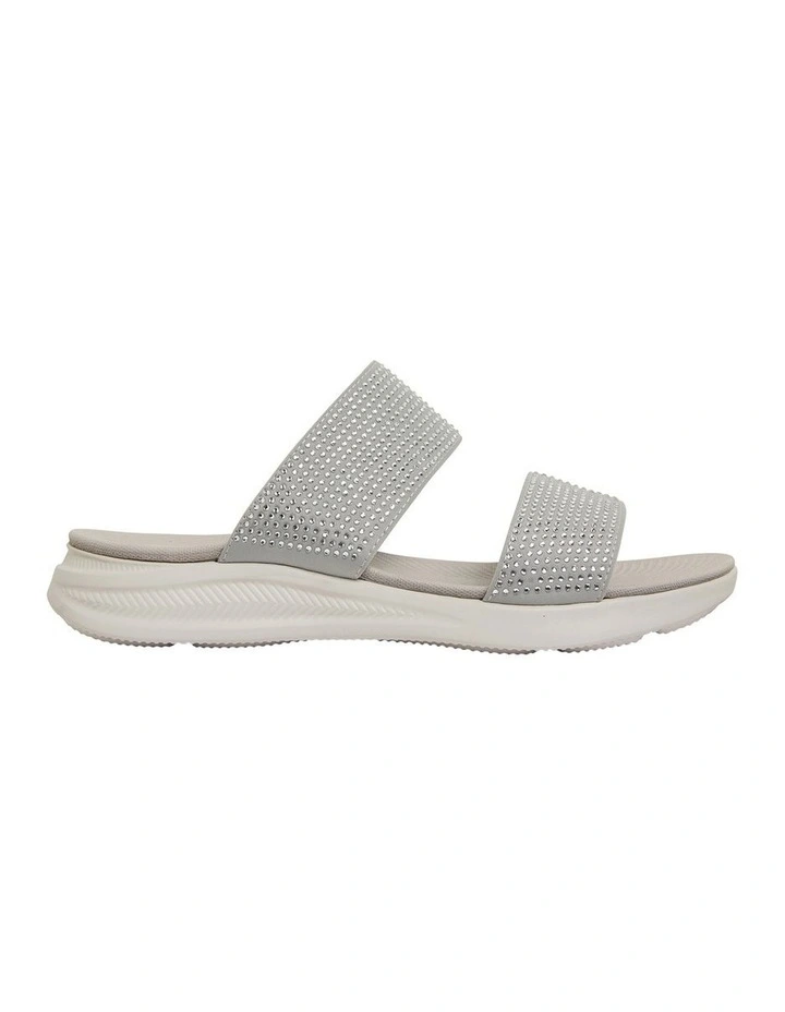 Novato Light Grey Diamante Sandals