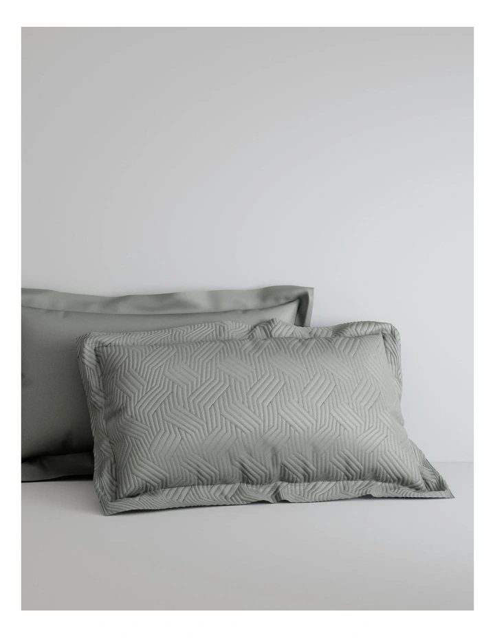 Martella Tailored Sham in Greystone