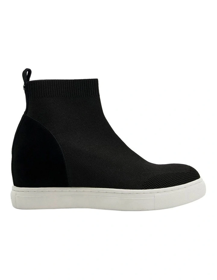 Empower Wedge Sneaker in Black