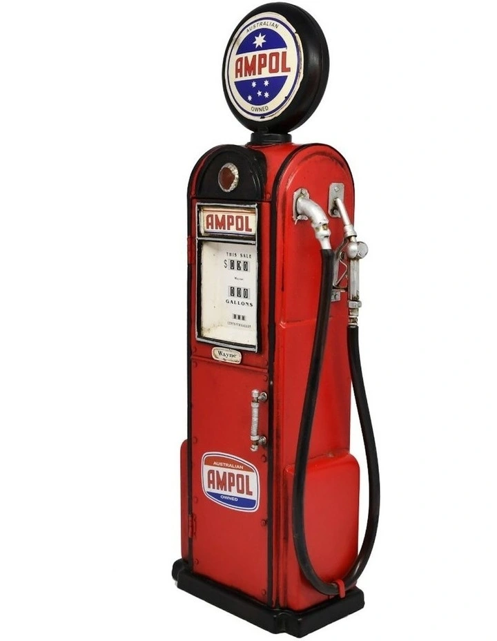 Ampol Petrol Gas/Fuel Pump 46cm in Red