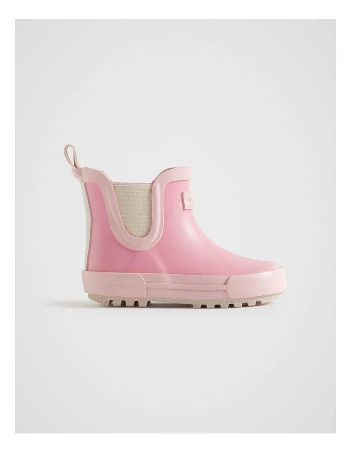 Colourblock Short Gumboot in Candy Pink