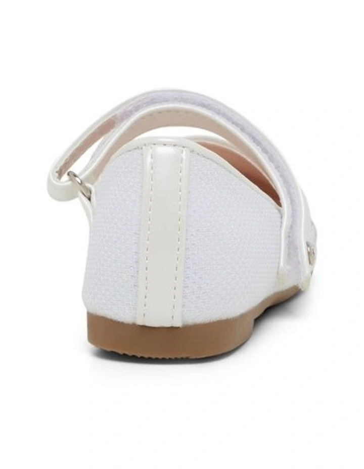 Coco Sparkle Shoes in White Pearl