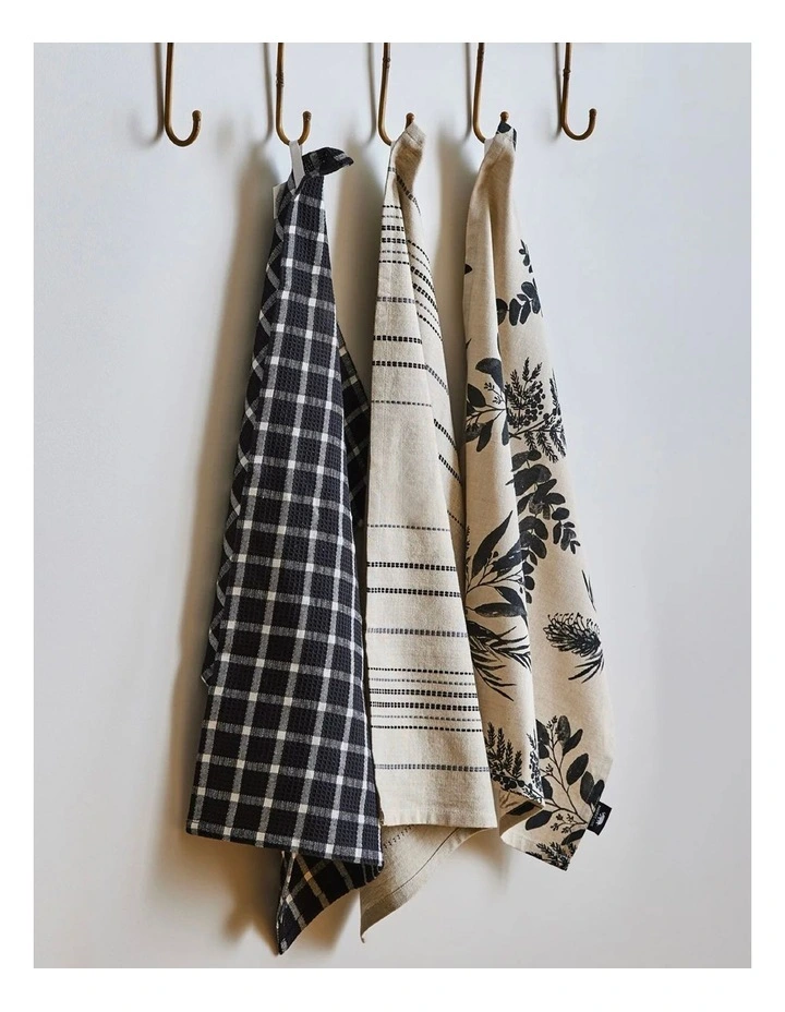 Coorong Tea Towel Pack of 3 in Multi