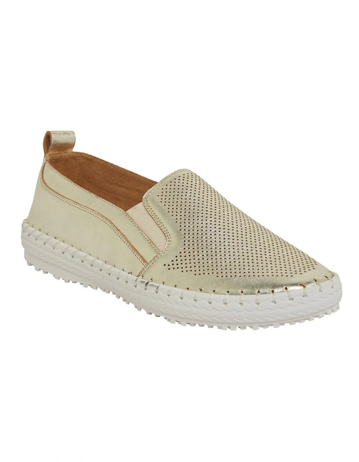 Riva Sneakers in Soft Gold Leather