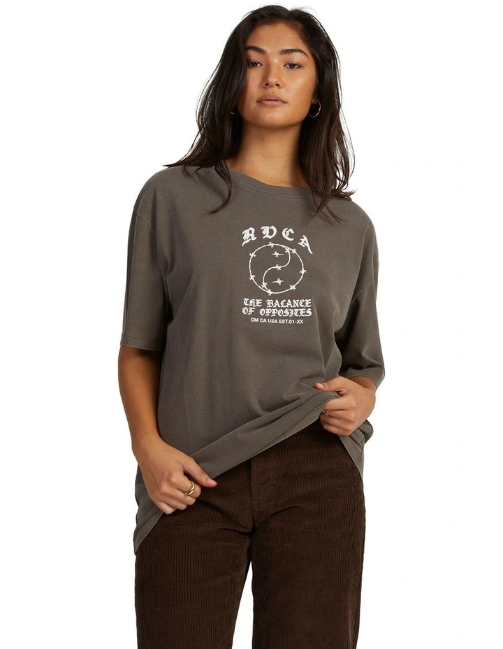 Lax Relaxed T-shirt in Brown
