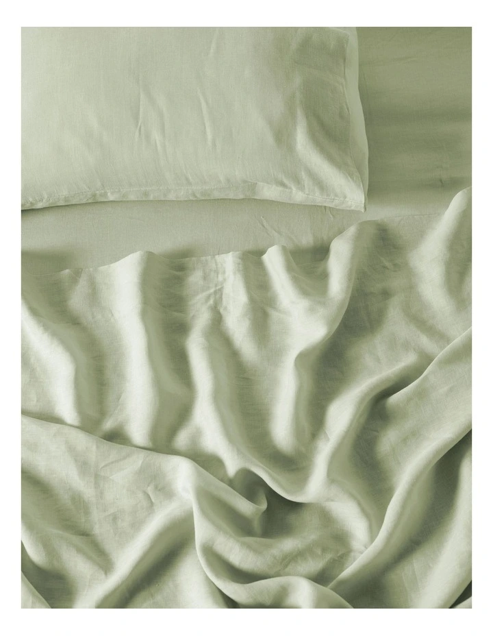 Linen House Nimes Sheet Set in Wasabi