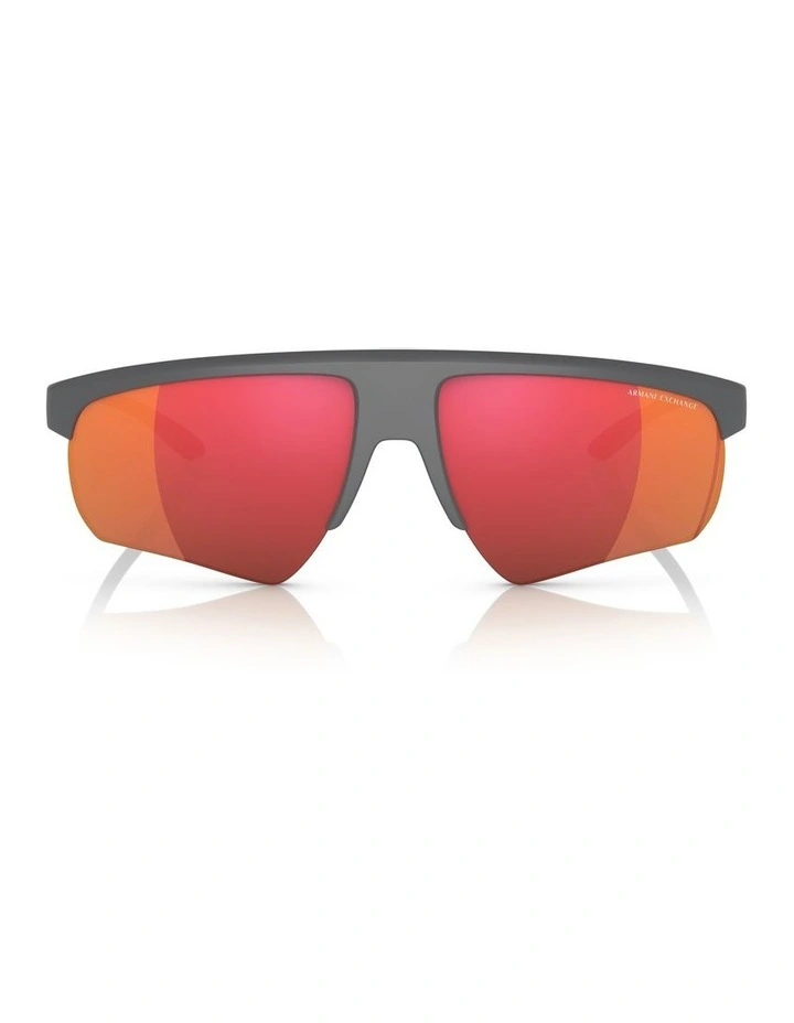 0AX4123S Sunglasses in Matte Grey