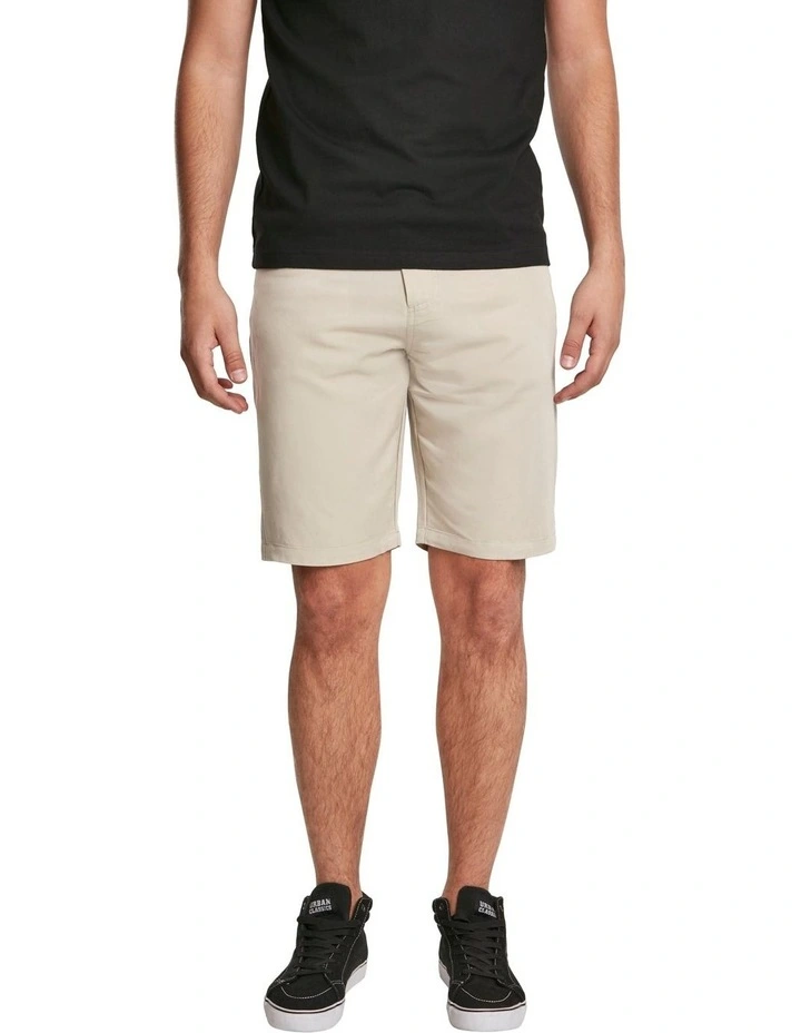 Viscose Twill Shorts in Concrete