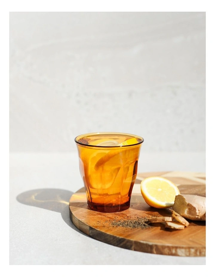 Picardie Amber Tumbler 250ml Set Of 6