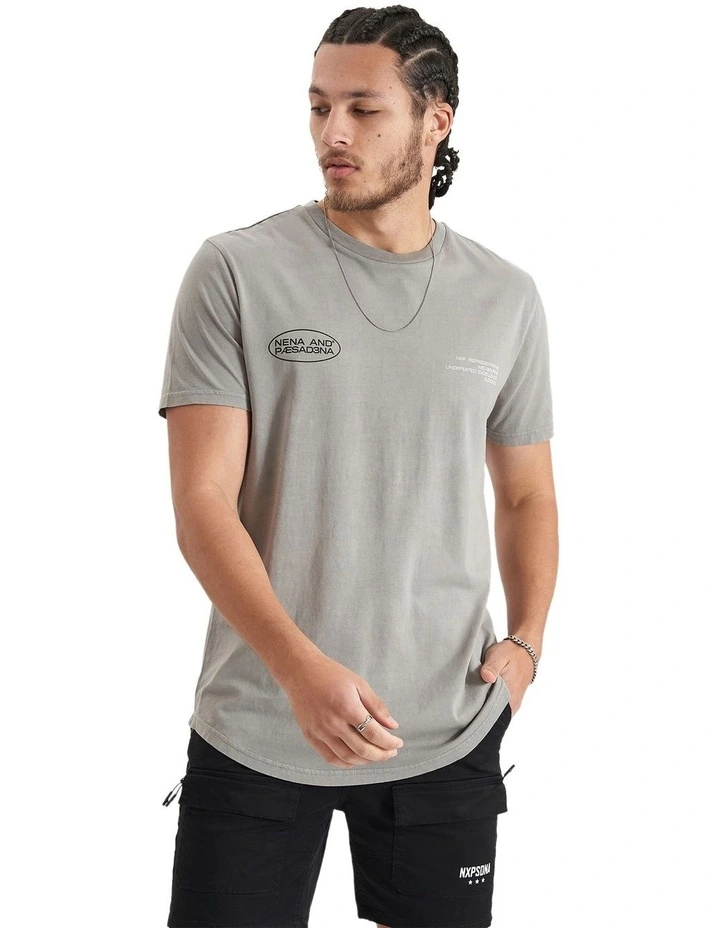 Project Dual Curved T-shirt in Pigment Moon Mist