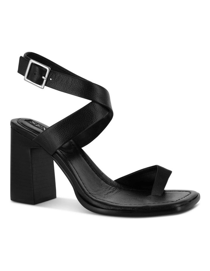 Chrissy Heeled Sandals in Black