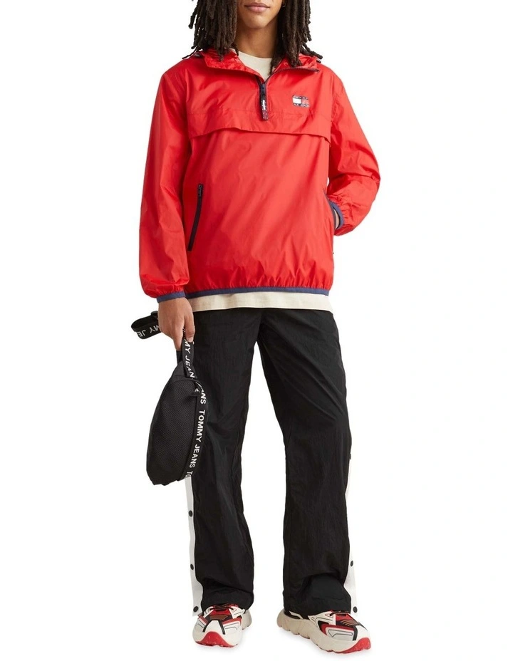 Chicago Packable Tech Jacket in Deep Crimson