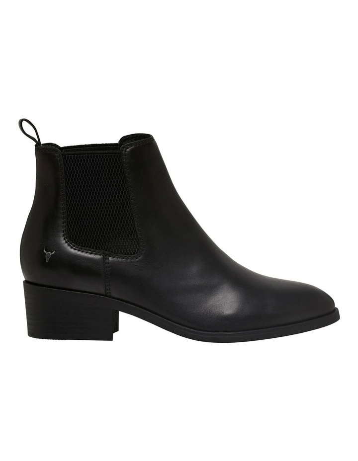 Ravee Heeled Chelsea Boot in Black