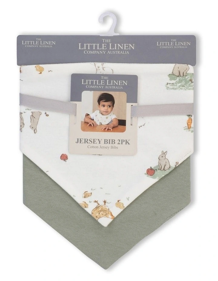 Farmyard Lamb Jersey Bib 2 Pack