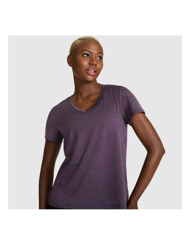 In Motion Eggplant Tee in Purple