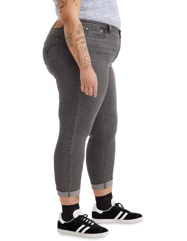 Boyfriend Mid-Rise Jeans (Curve) in Night Is Young