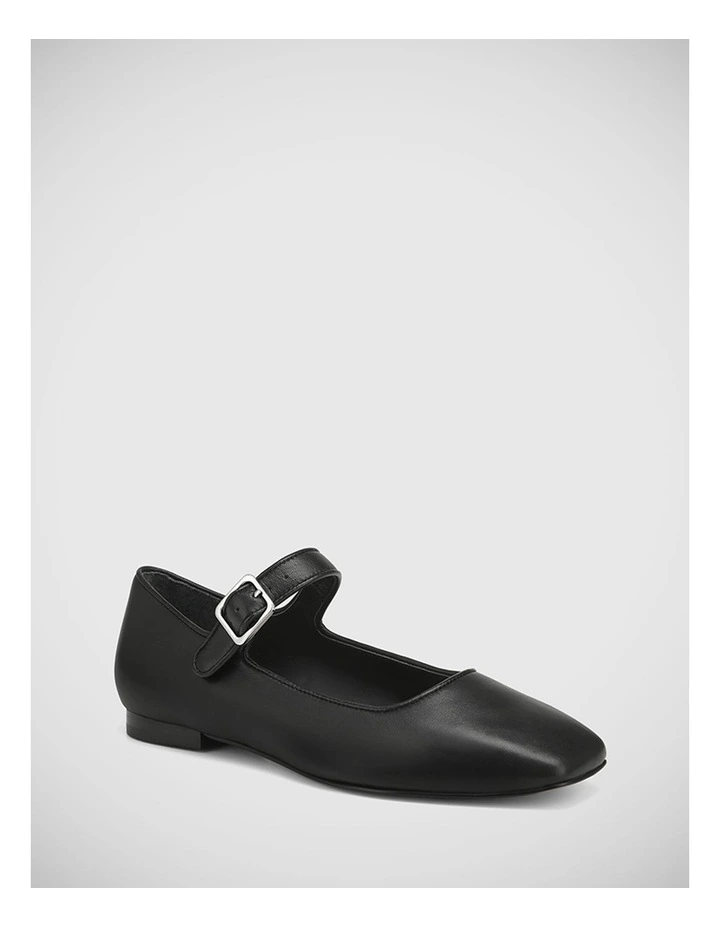 Alise Leather Mary Jane in Black