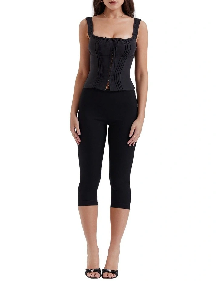 Halima Capri Trousers in Black