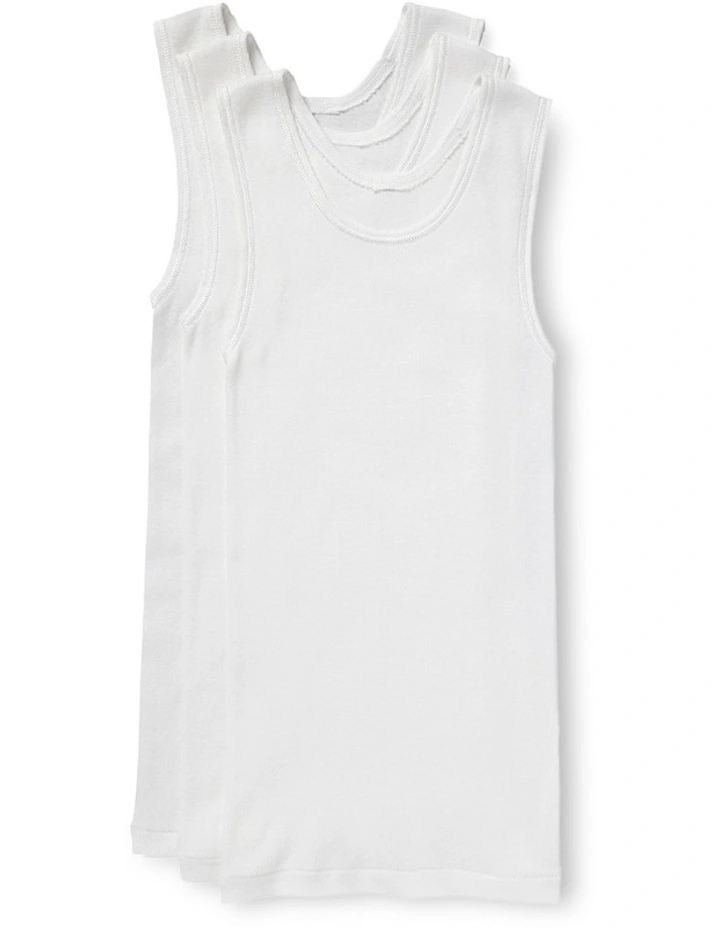 Chesty Singlet 3 Pack in White