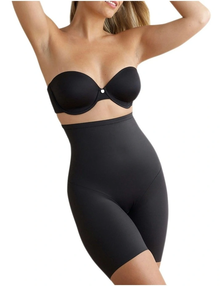 Luxe Shaping Ultra High Waist Thigh Shaper Short in Black