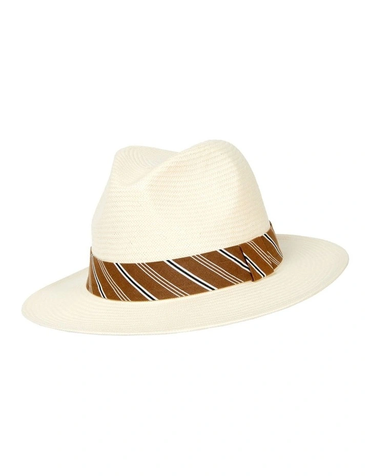 Taormina Fedora Hat in White