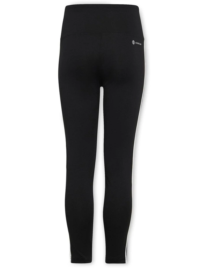 Essentials Aeroready 3-Stripes High-Waisted Leggings in Black/White
