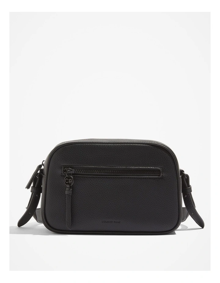 Strap Detail Crossbody Bag in Black