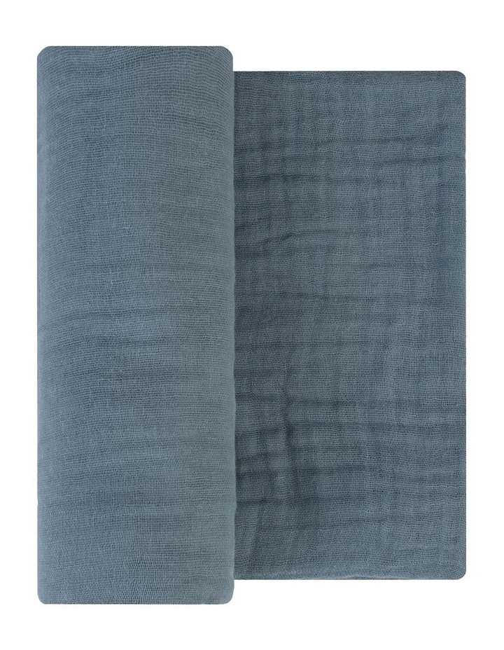 Solids Barklife Dog Muslin Wrap 1 Pack in Dusty Blue