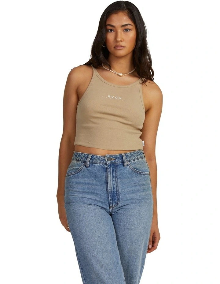 Haru Slide Tank in Khaki