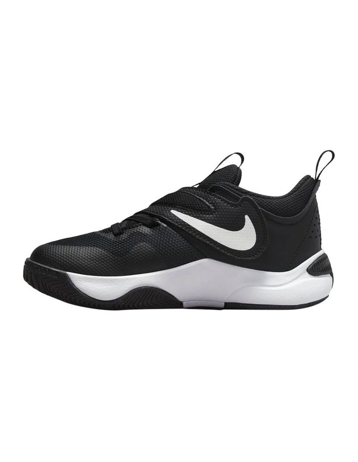 Team Hustle D 11 Pre-School Sneakers in Black/White